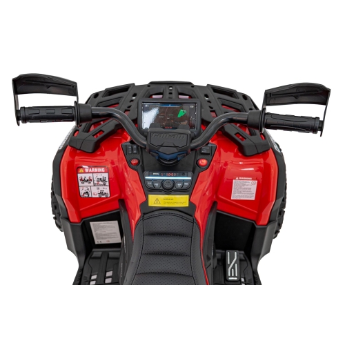 Quad na akumulator dla dzieci Can Am Outlander ATV z pilotem Czerwony DK-CA005.2.4GHZ